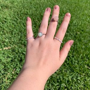 cute homemade crystal bead wire rings